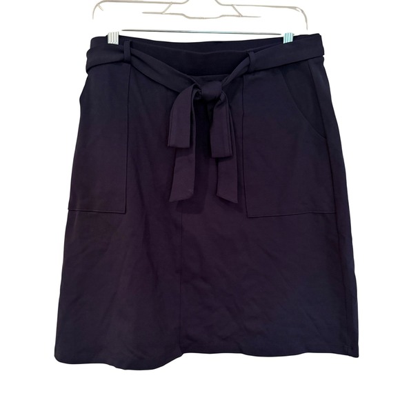 Gilli Dresses & Skirts - Gilli Donnie Tie Front Stitch Fix Skirt Women's L Navy Career Classic Nautical